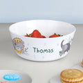 Personalised Tiny Tatty Teddy Jungle Animals Plastic Bowl from Heartfelt Gifts