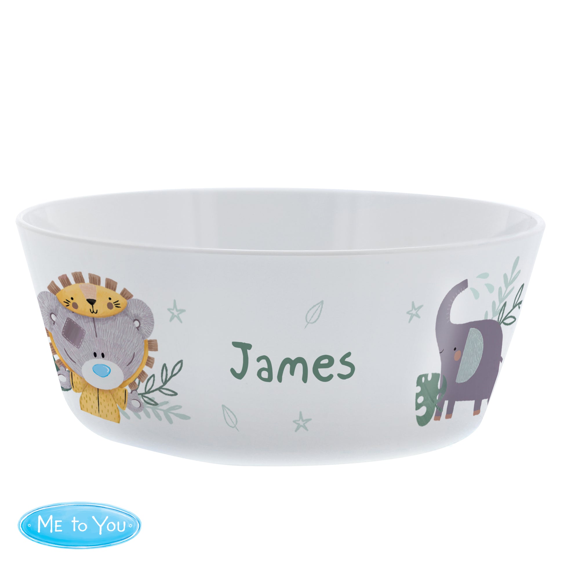 Personalised Tiny Tatty Teddy Jungle Animals Plastic Bowl - image 4