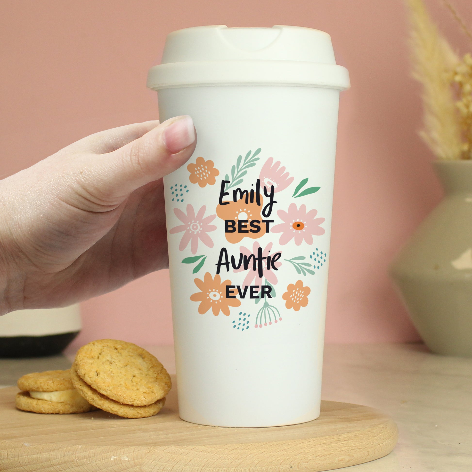 Personalised Floral Travel Mug - image 3