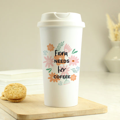 Personalised Floral Travel Mug - image 7