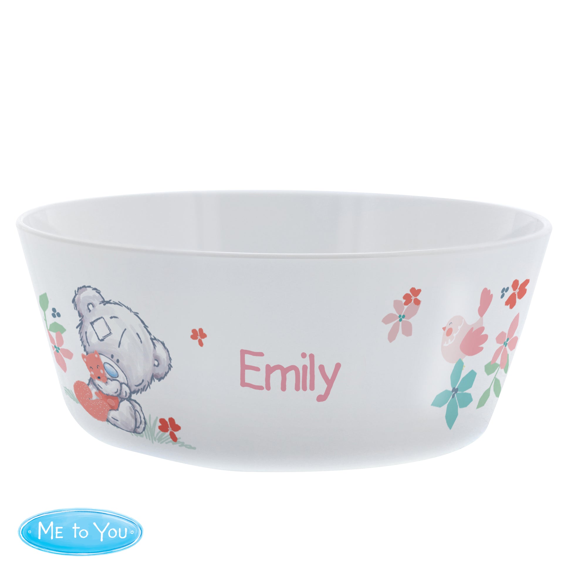 Personalised Tiny Tatty Teddy Woodland Animal Plastic Bowl - image 5