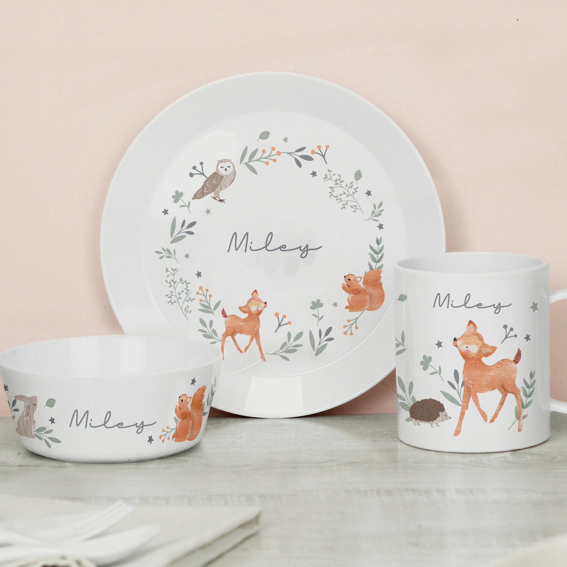 Personalised Woodland Animals Bowl - image 4