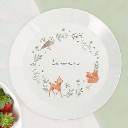 Personalised Woodland Animals Plate - image 2