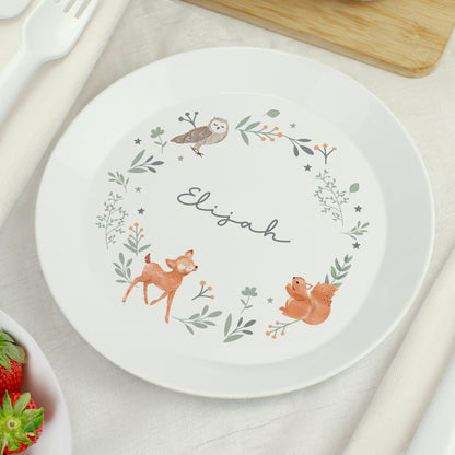 Personalised Woodland Animals Plate from Heartfelt Gifts
