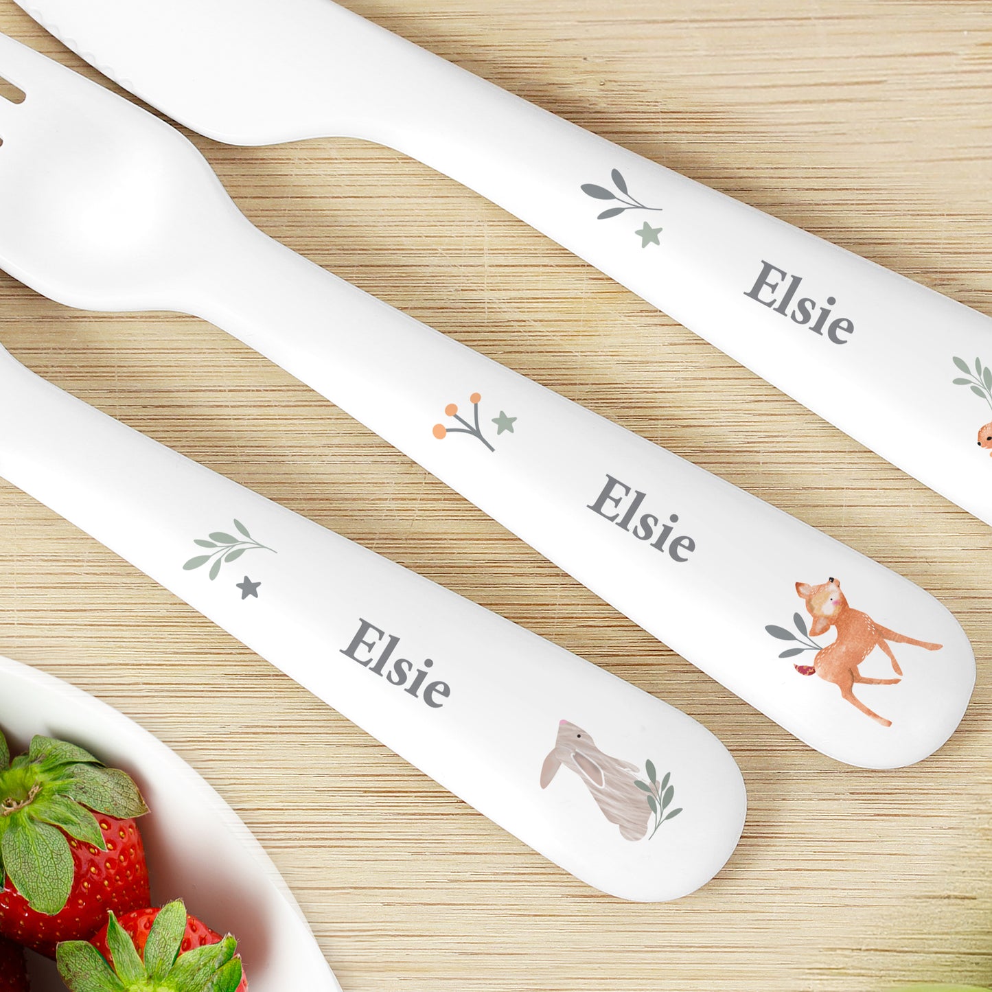 Personalised Woodland Animals Cutlery - image 2