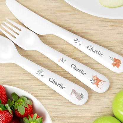 Personalised Woodland Animals Cutlery - image 3