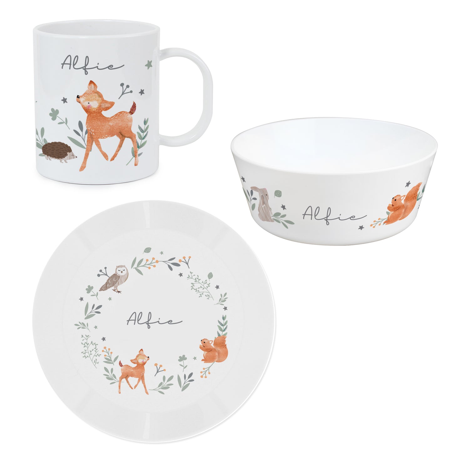 Personalised Woodland Animals Breakfast Set - image 5