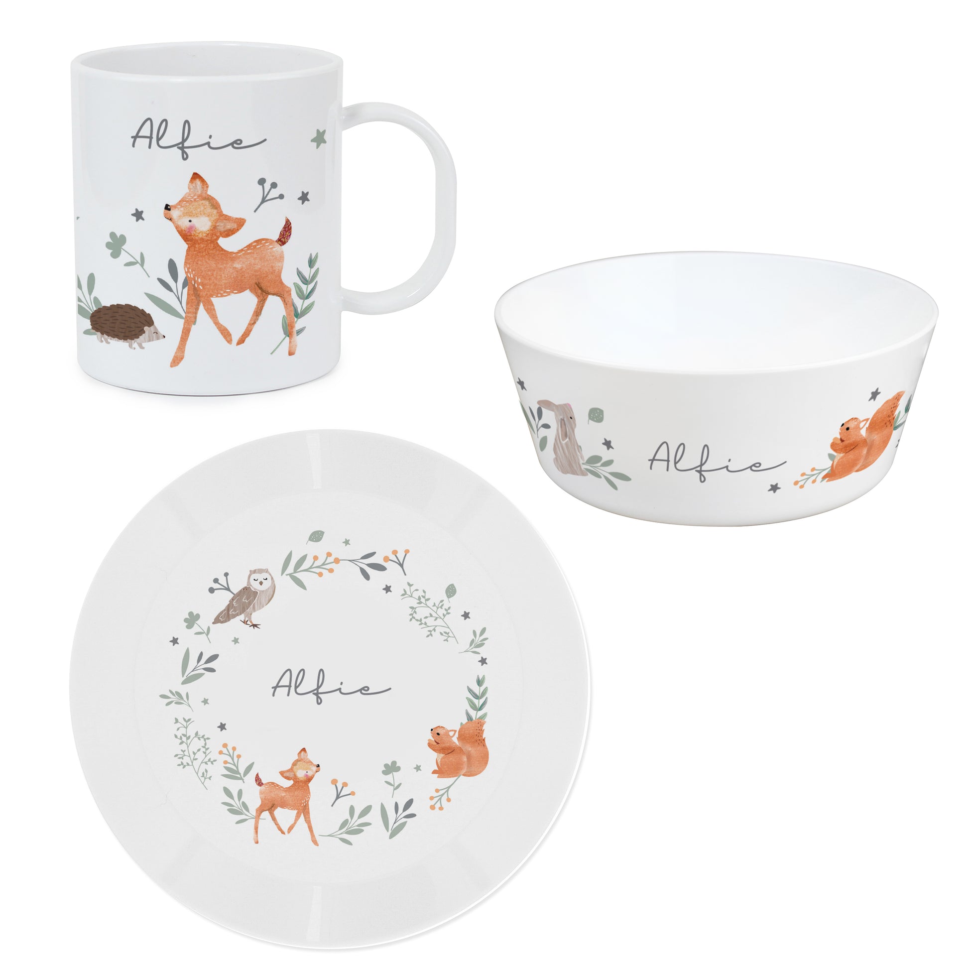Personalised Woodland Animals Breakfast Set - image 5