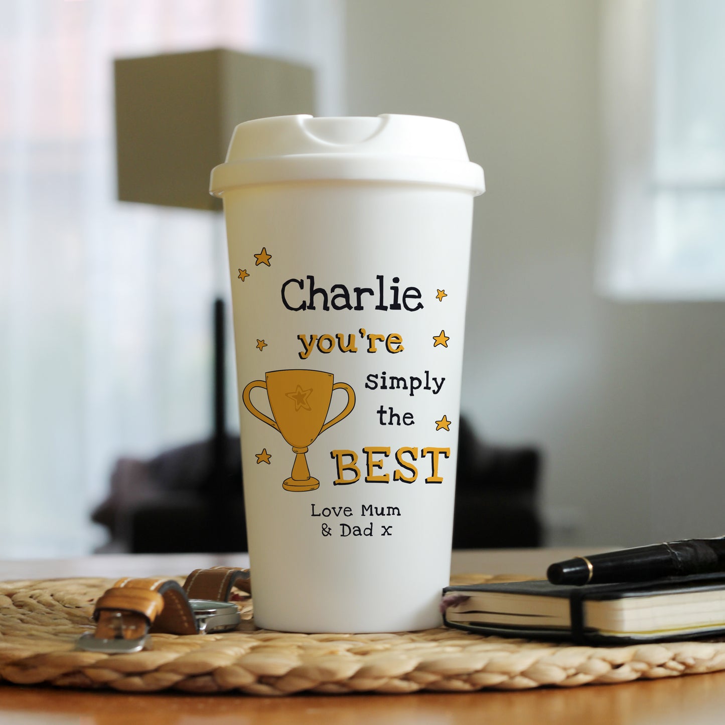 Personalised Simply The Best Travel Mug – Birthday & Father's Day Gift - image 3