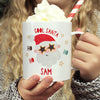 Personalised Cool Santa Christmas Plastic Mug – Children's Christmas Stocking Filler