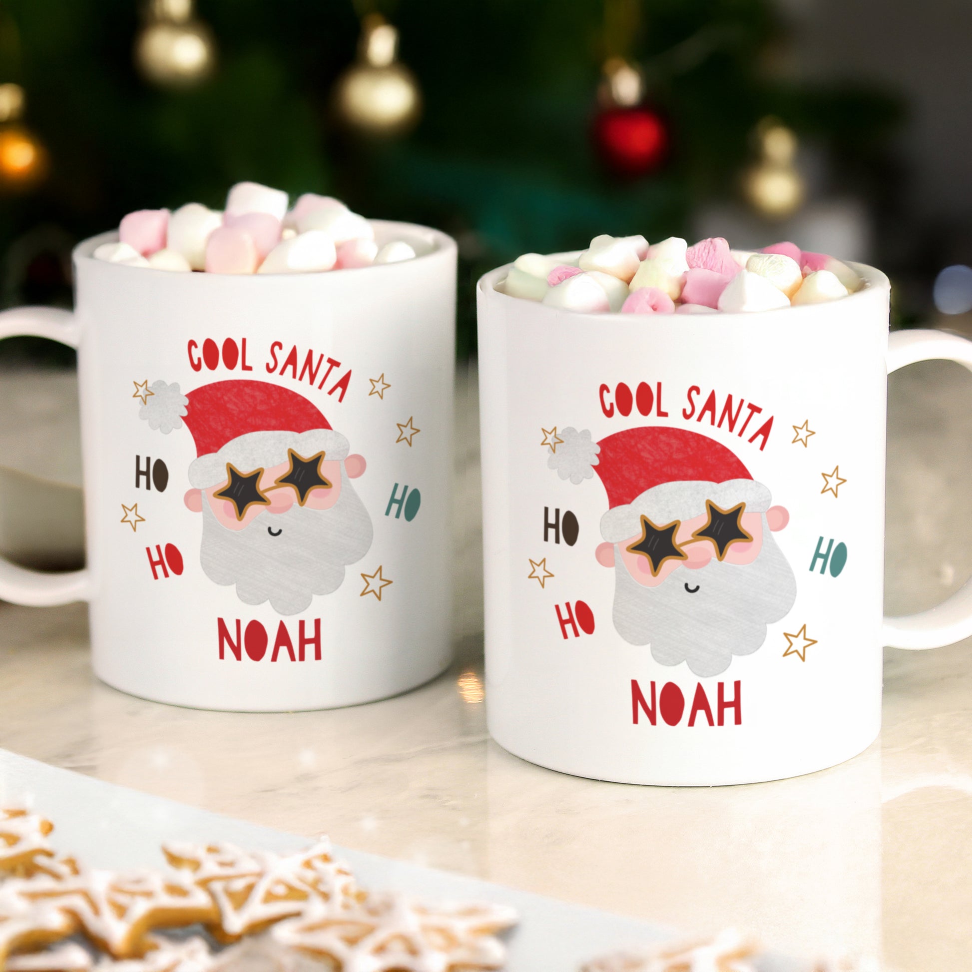 Personalised Cool Santa Christmas Plastic Mug – Children's Christmas Stocking Filler - image 3