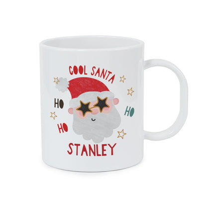 Personalised Cool Santa Christmas Plastic Mug – Children's Christmas Stocking Filler - image 4