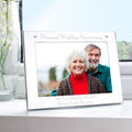 Personalised Diamond Anniversary 5x7 Landscape Photo Frame from Heartfelt Gifts