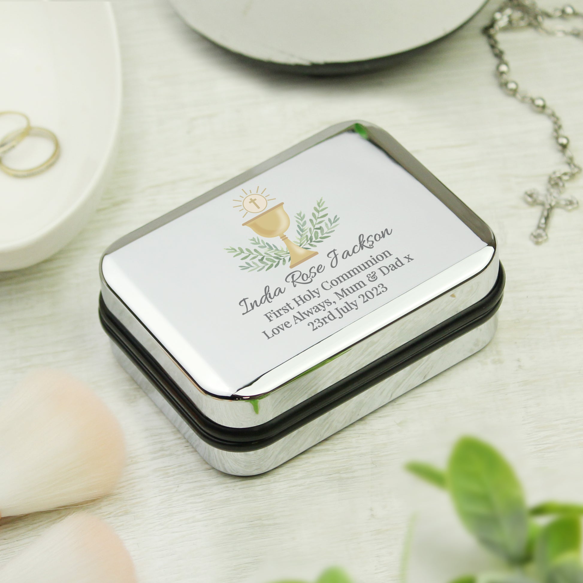 Personalised First Holy Communion Necklace Gift Box - image 3