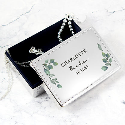 Personalised Botanical Rectangular Jewellery Box - image 4