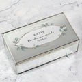 Personalised Botanical Mirrored Jewellery Box from Heartfelt Gifts