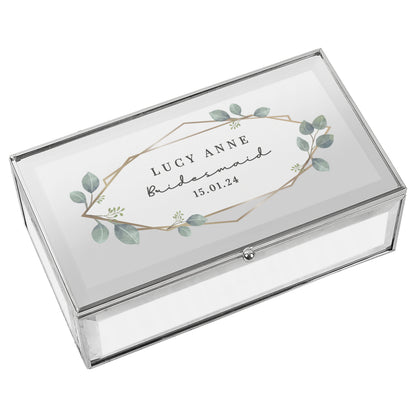 Personalised Botanical Mirrored Jewellery Box - image 5