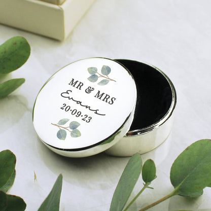 Personalised Botanical Ring Box from Heartfelt Gifts