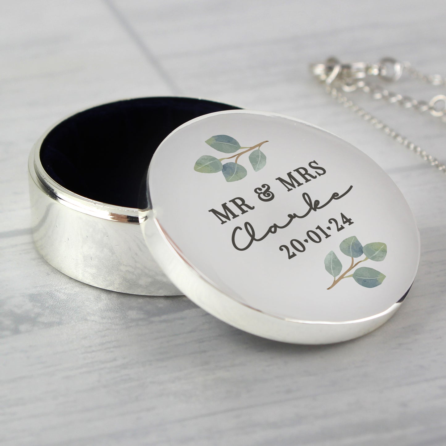 Personalised Botanical Ring Box - image 4