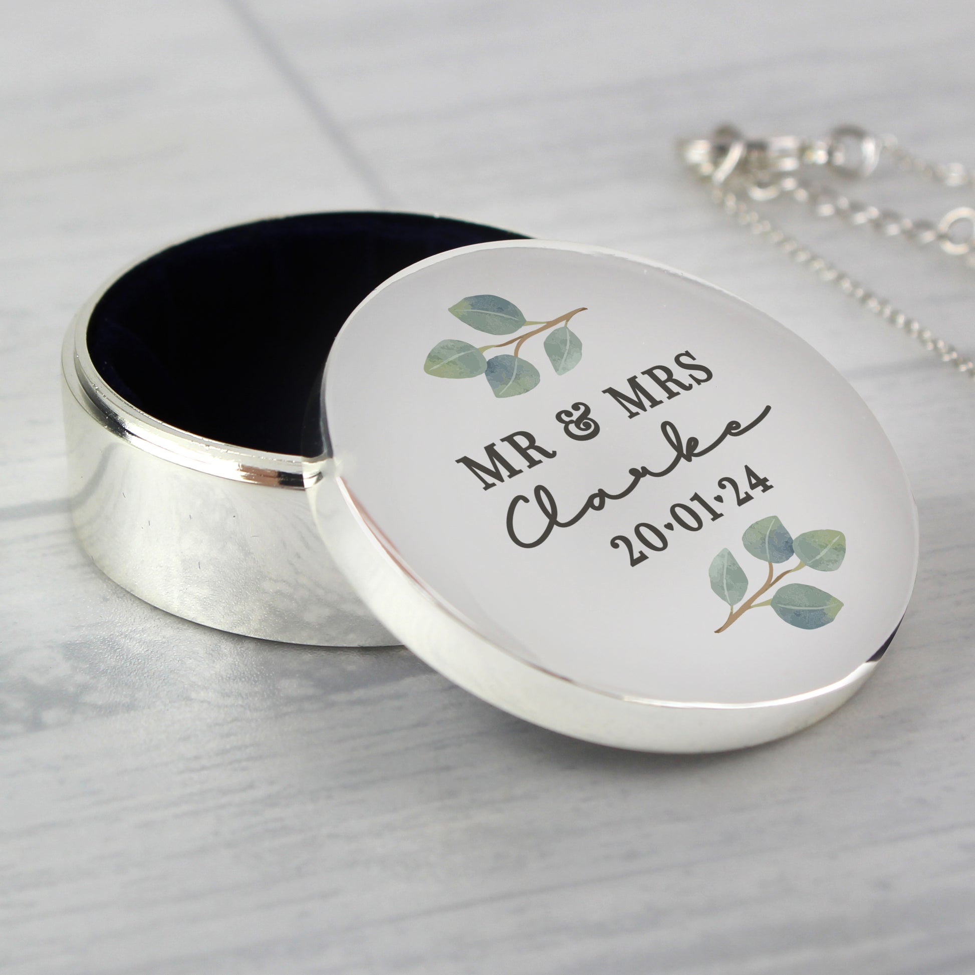 Personalised Botanical Ring Box - image 4