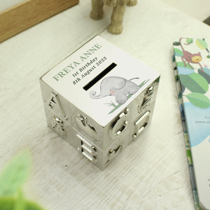 Personalised Hessian Friends ABC Money Box - image 2