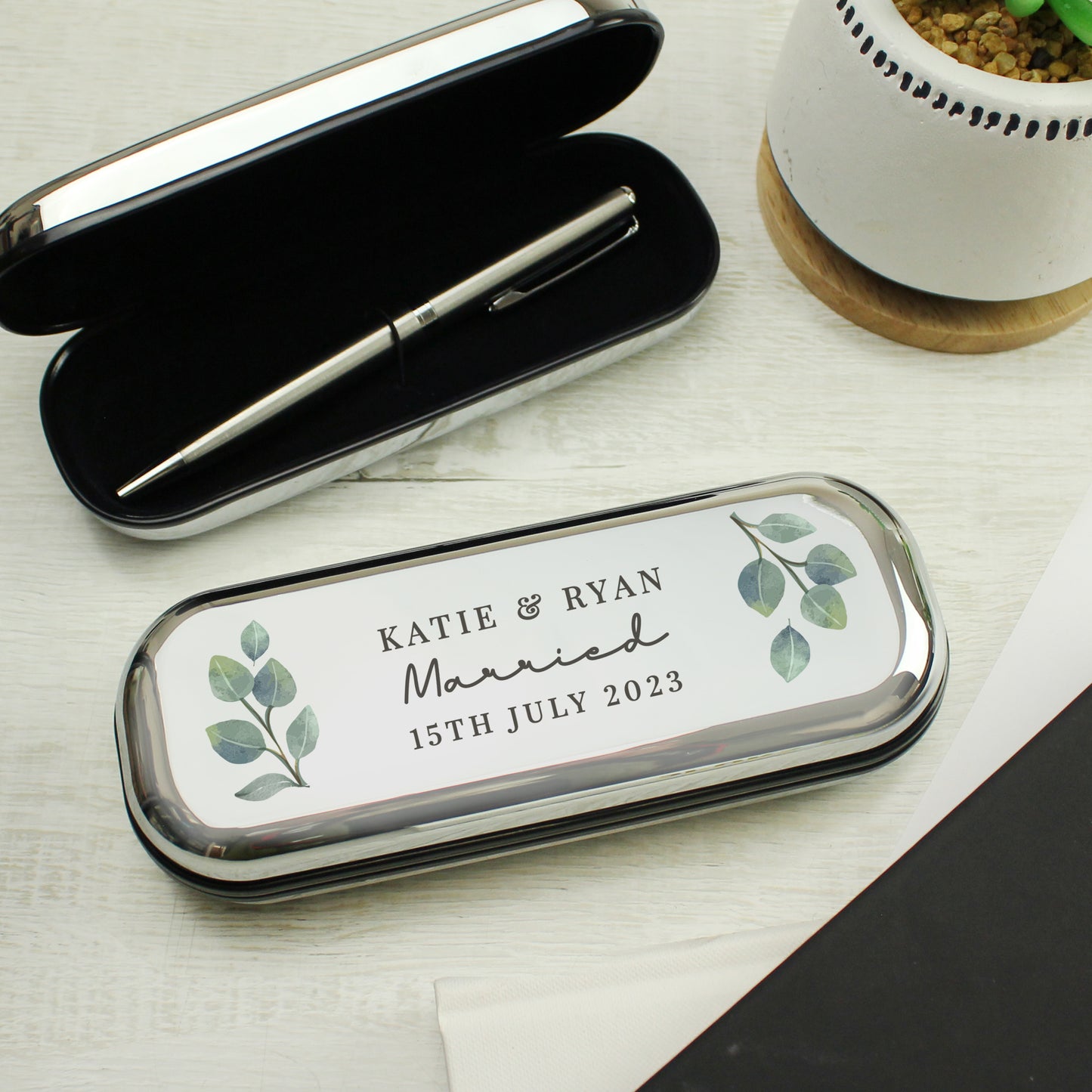 Personalised Botanical Pen and Box Set - image 4