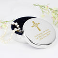 Personalised Gold Cross Trinket Box - Ideal For Rosary Beads from Heartfelt Gifts