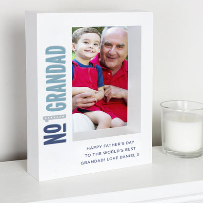 Personalised No.1 5x7 Box Photo Frame from Heartfelt Gifts