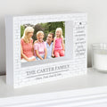 Personalised Family 5x7 Landscape Box Photo Frame from Heartfelt Gifts