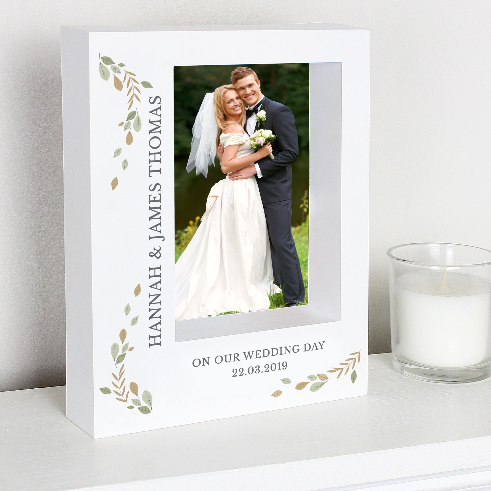 Personalised Fresh Botanical 5x7 Box Photo Frame - image 3