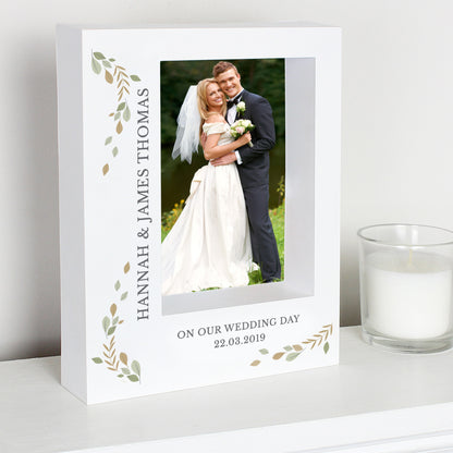 Personalised Fresh Botanical 5x7 Box Photo Frame - image 3