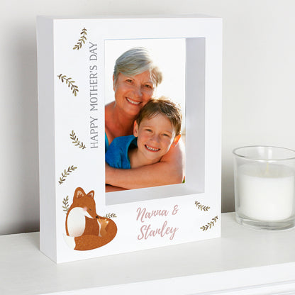 Personalised Mummy and Me Fox 5x7 Box Photo Frame from Heartfelt Gifts
