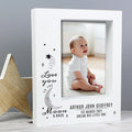 Personalised Baby To The Moon and Back 5x7 Box Photo Frame from Heartfelt Gifts