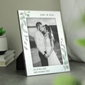 Personalised Botanical 6x4 Silver Photo Frame from Heartfelt Gifts