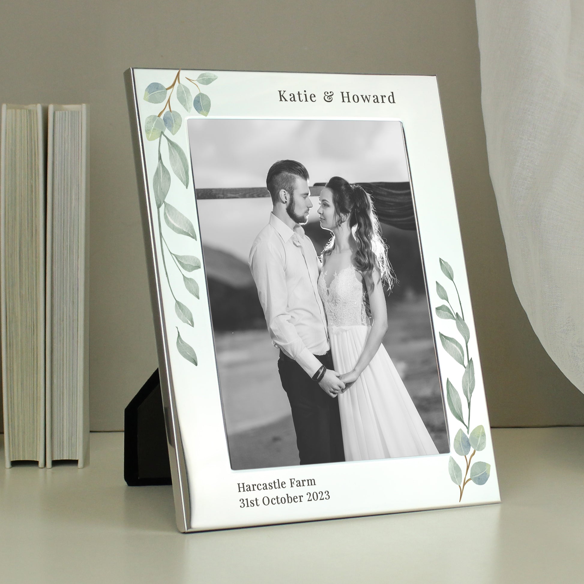 Personalised Botanical 5x7 Photo Frame from Heartfelt Gifts