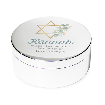 Personalised Bat Mitzvah Round Trinket - image 5