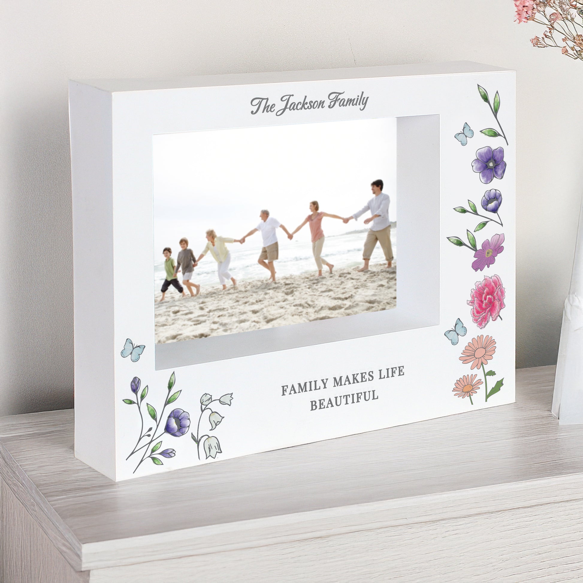 Personalised Wild Flowers Box Photo Frame - image 4