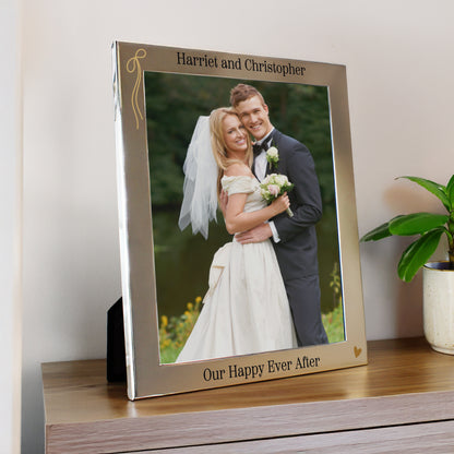 Personalised Black and Gold Free Text 8x10 Photo Frame – Wedding Gift - image 2