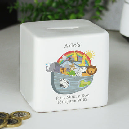 Personalised Noahs Ark Ceramic Square Money Box - image 8