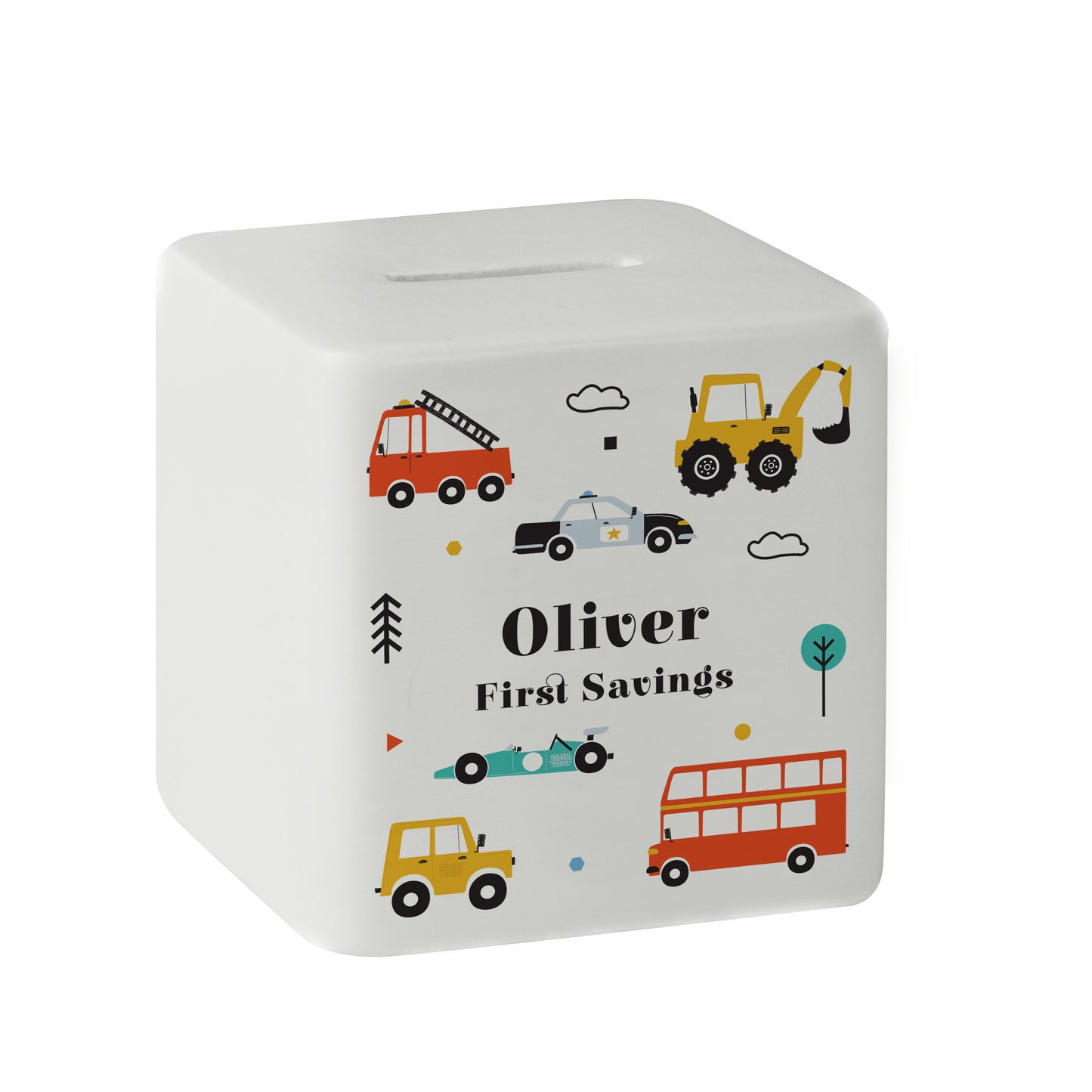 Personalised Vehicles Ceramic Square Money Box - image 5