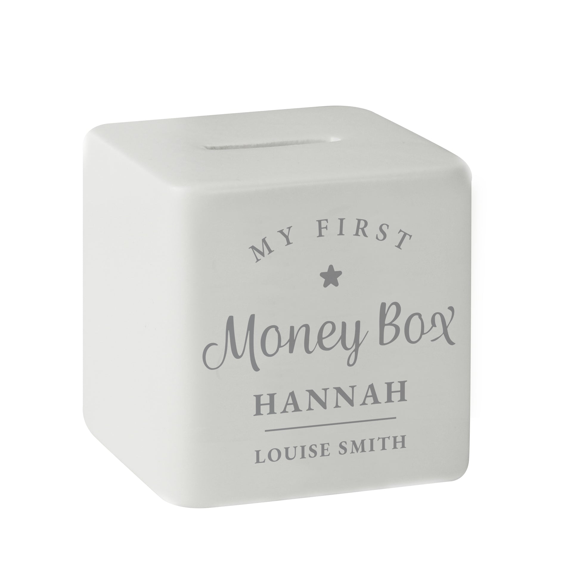 Personalised My First Ceramic Square Money Box - image 5