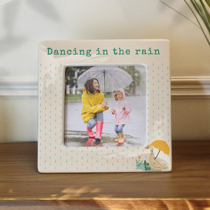 Personalised Puddle Duck Ceramic 4x4 Photo Frame – Baby Christening Gift - image 2
