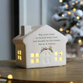 Personalised Christmas LED Ceramic Light Up House – Christmas Home Decor Gift