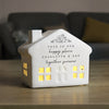Personalised Floral LED Ceramic Light Up House – Christmas Home Decor Gift