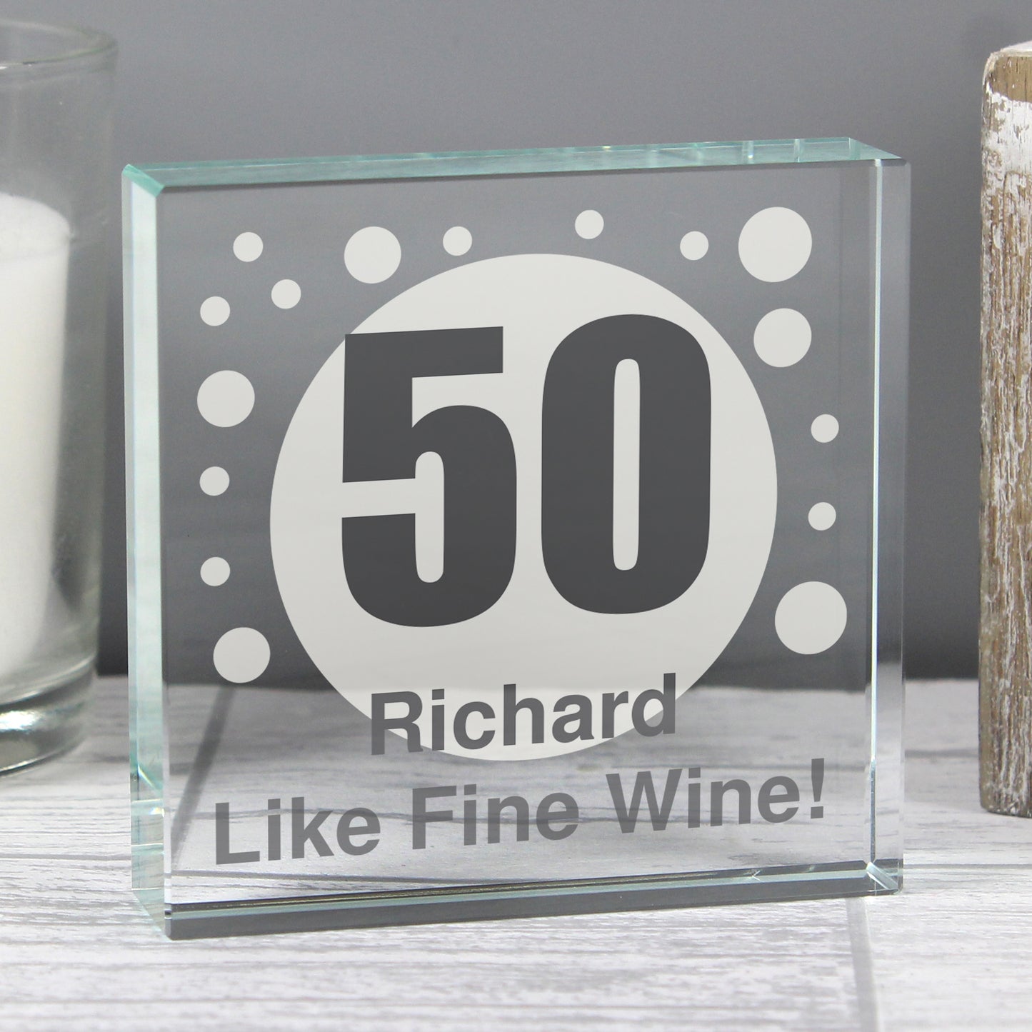 Personalised Spots Age Crystal Token from Heartfelt Gifts