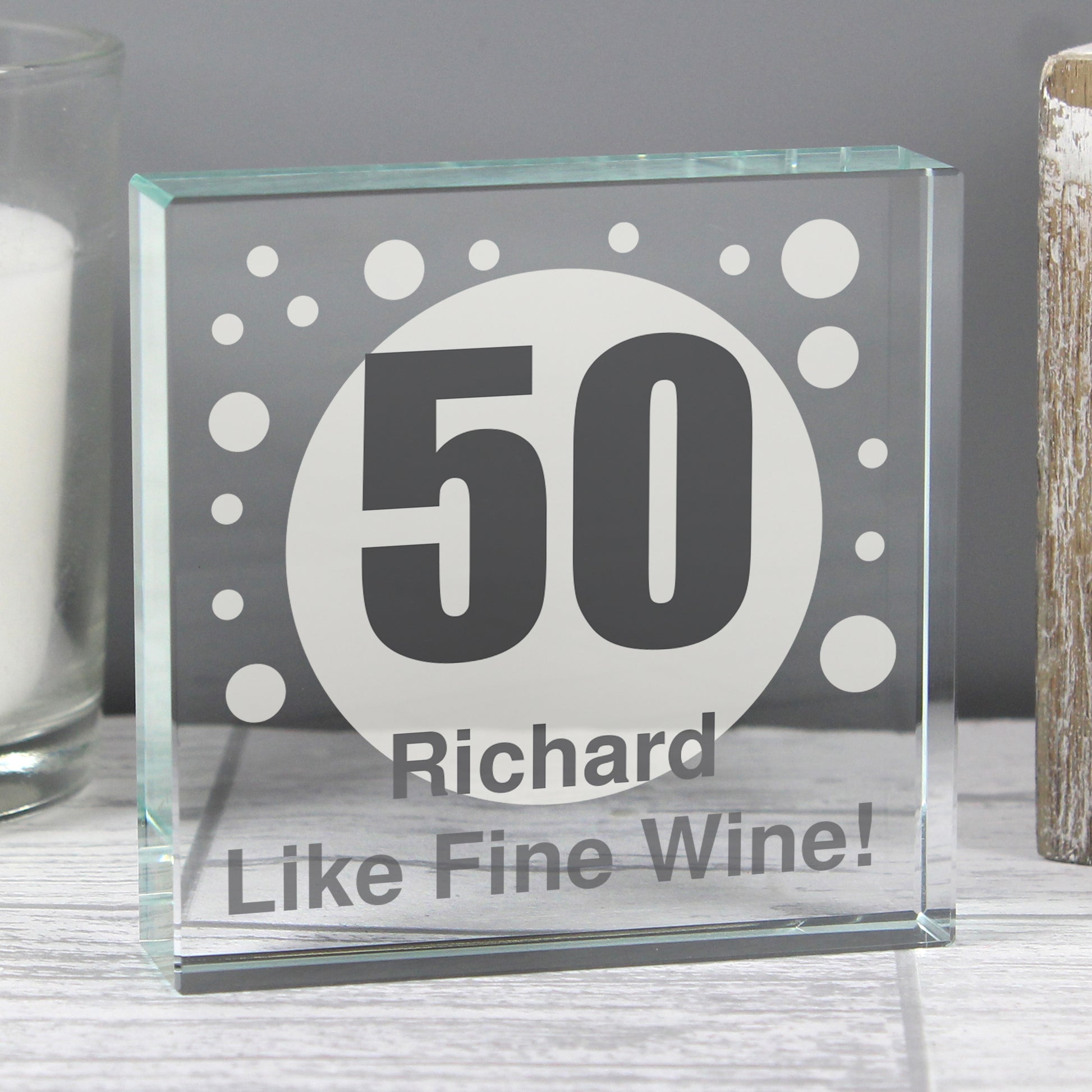 Personalised Spots Age Crystal Token from Heartfelt Gifts