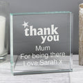 Personalised Thank you Crystal Token from Heartfelt Gifts