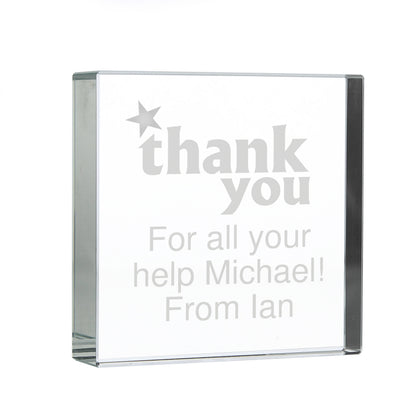 Personalised Thank you Crystal Token - image 2