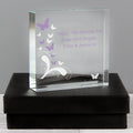 Personalised Butterflies Crystal Token from Heartfelt Gifts