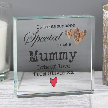 Personalised Someone Special Crystal Token from Heartfelt Gifts
